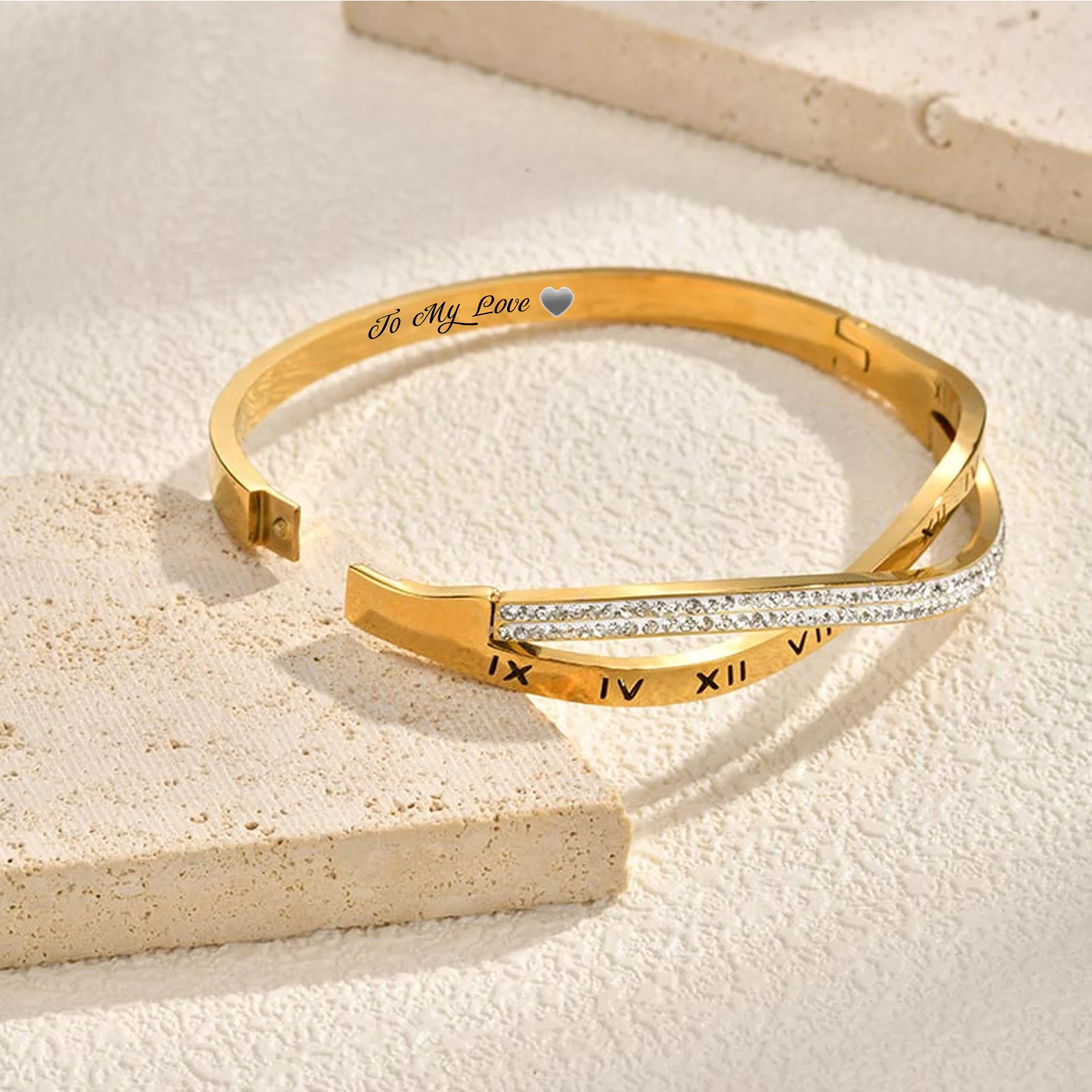 Personalized 14K Gold Plated Cuff Bracelets for Women , Roman Numeral Bangle Bracelet Engraved Couple gf Gift Fashion Jewelry
Personalized 14K Gold Plated Cuff Bracelets for Women , Roman Numeral Bangle Bracelet Engraved Couple gf Gift Fashion Jewelry