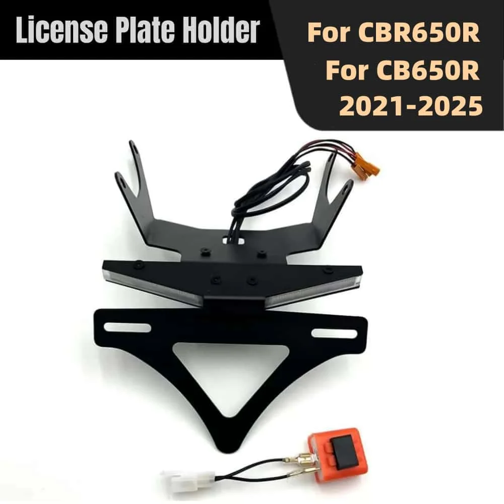 For Honda CBR650R CB650R 2021 2022 2023 2024 2025 Motorcycle license plate holder LED turn signals and brake lights Accessori
For Honda CBR650R CB650R 2021 2022 2023 2024 2025 Motorcycle license plate holder LED turn signals and brake lights Accessori