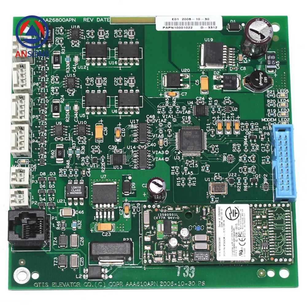AAA26800APN REV DATE CK77A 94V-0 AAA610APN OTIS Elevator PCB Board Ansons Elevator Spare Parts
AAA26800APN REV DATE CK77A 94V-0 AAA610APN OTIS Elevator PCB Board Ansons Elevator Spare Parts