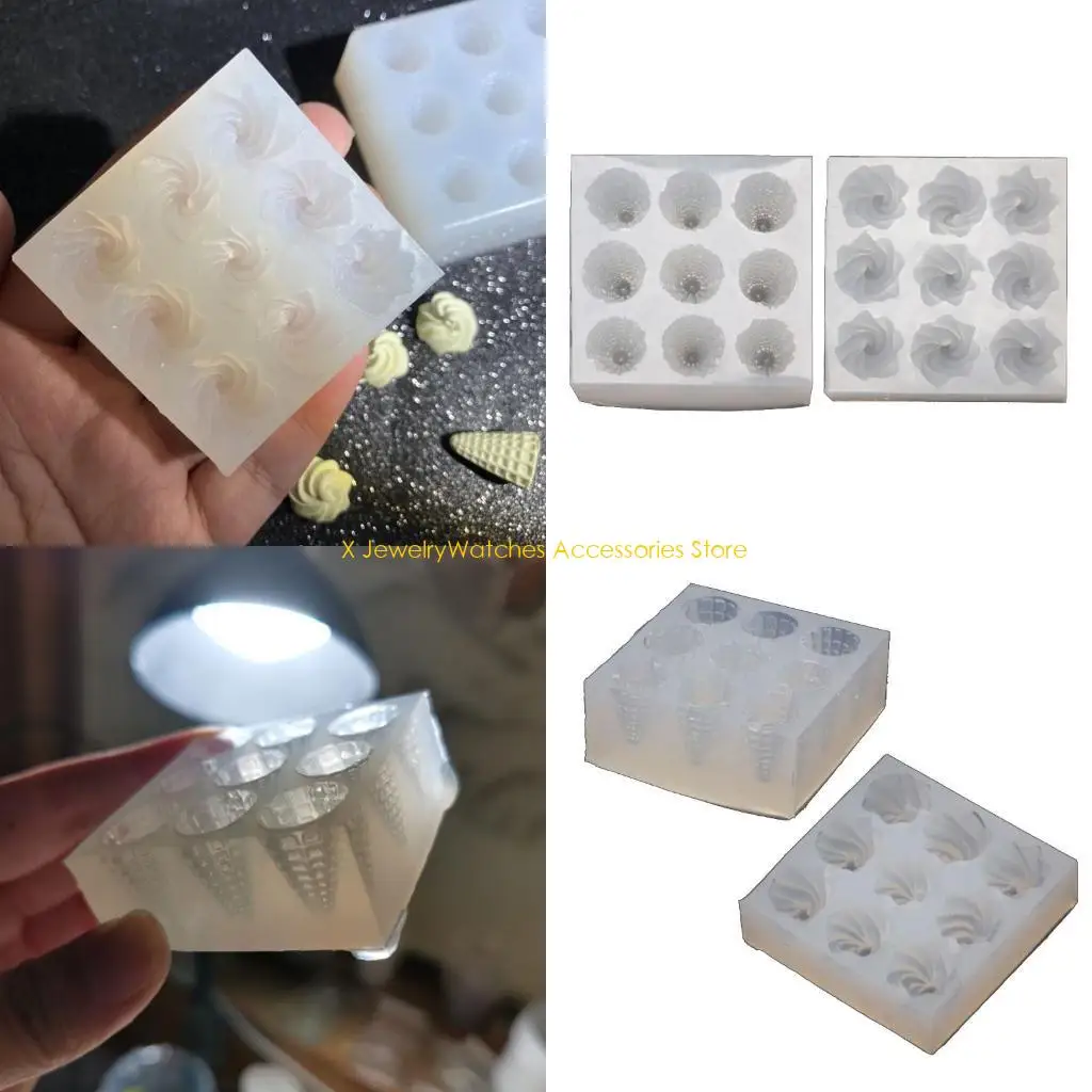 31KD Shiny Glossy Ice Cream Cone Ornaments Silicone Epoxy Resin Mold DIY Keychain Pendant Jewelry for Valentine Gift Craft
31KD Shiny Glossy Ice Cream Cone Ornaments Silicone Epoxy Resin Mold DIY Keychain Pendant Jewelry for Valentine Gift Craft