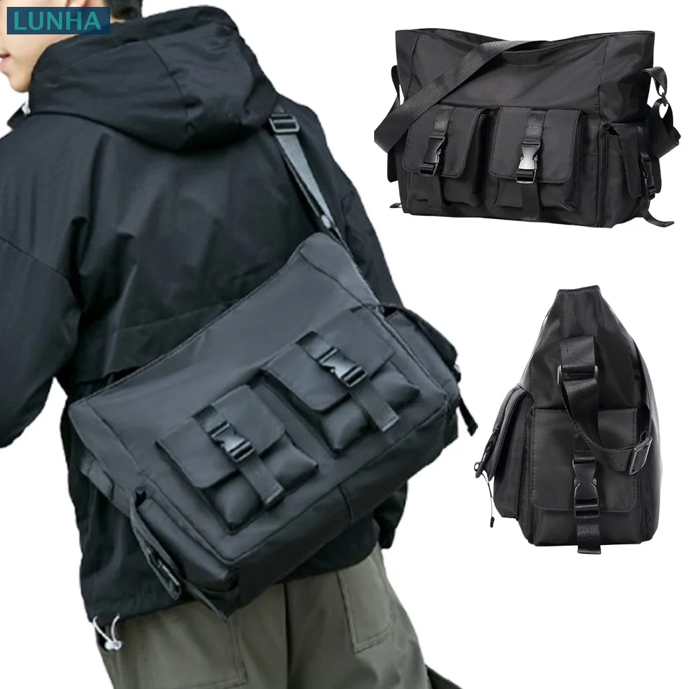 Мужская водонепроницаемая сумка-мессенджер Оксфорд, большая вместительная сумка через плечо для работы, школы, путешествий на открытом воздухе, черная
Мужская водонепроницаемая сумка-мессенджер Оксфорд, большая вместительная сумка через плечо для работы, школы, путешествий на открытом воздухе, черная