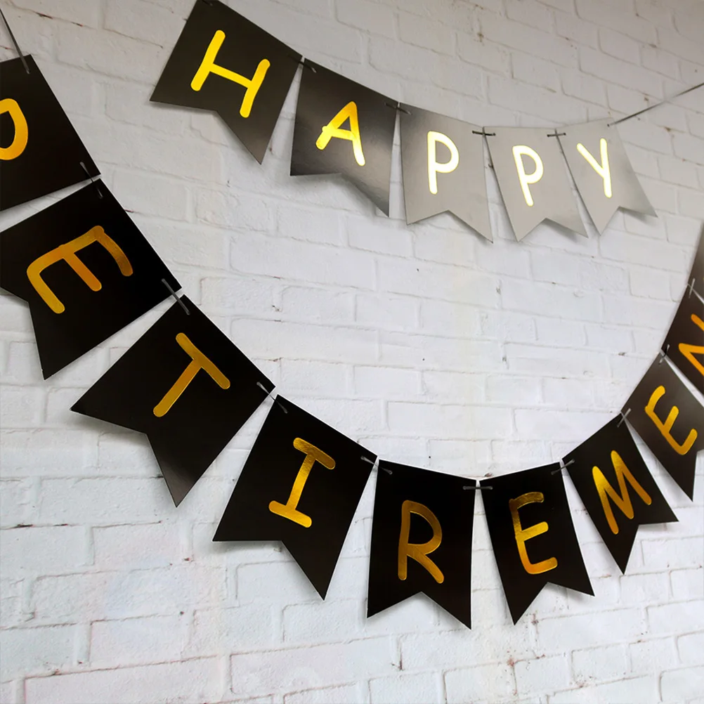 21pcs in 1 Set Banners and Balloons Set Paper Bunting Flags Printing Balloons Garland Photo Props Party Supplies for Retirement
21pcs in 1 Set Banners and Balloons Set Paper Bunting Flags Printing Balloons Garland Photo Props Party Supplies for Retirement