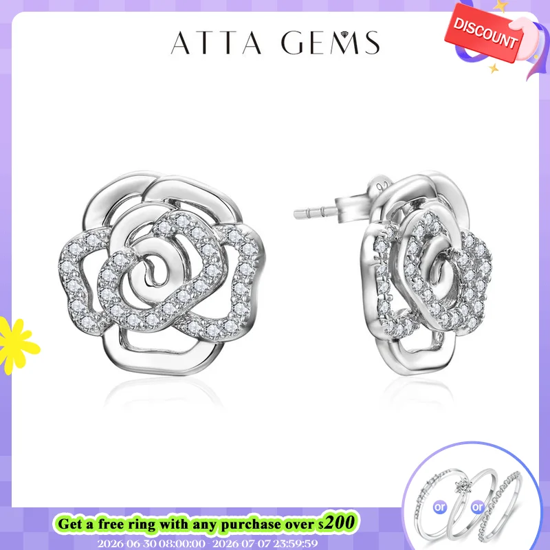 ATTAGEMS New Diamond Moissanite Stud Earrings for Women S925 Silver 18k Gold Plated Orginal Flower Wedding Jewelry Travel Gift
ATTAGEMS New Diamond Moissanite Stud Earrings for Women S925 Silver 18k Gold Plated Orginal Flower Wedding Jewelry Travel Gift