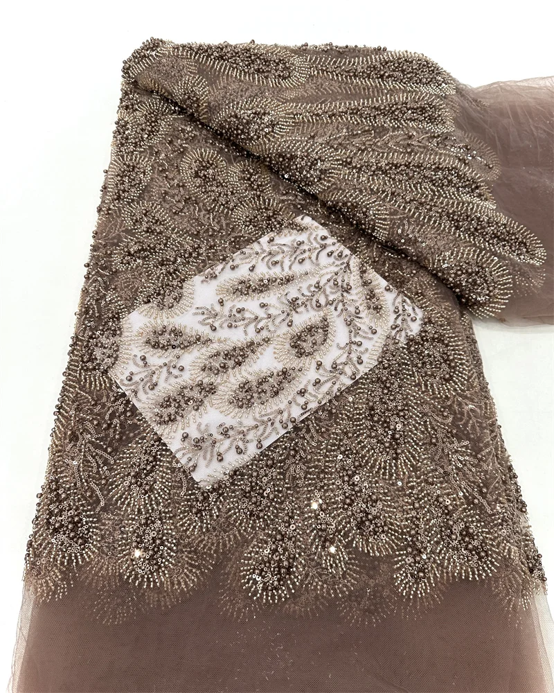 Luxury African Lace Fabric Sequins Beaded Embroidery Groom Nigerian Bridal High Quality French Tulle Lace Fabric For Wedding
Luxury African Lace Fabric Sequins Beaded Embroidery Groom Nigerian Bridal High Quality French Tulle Lace Fabric For Wedding