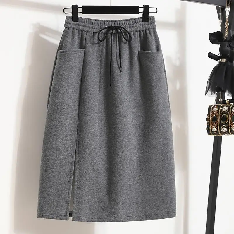 2023 Women's Clothing Fashion Loose Elastic Waist A-line Skirt Solid Color Pocket Femme Drawstring Straight Summer Thin Skirts
2023 Women's Clothing Fashion Loose Elastic Waist A-line Skirt Solid Color Pocket Femme Drawstring Straight Summer Thin Skirts