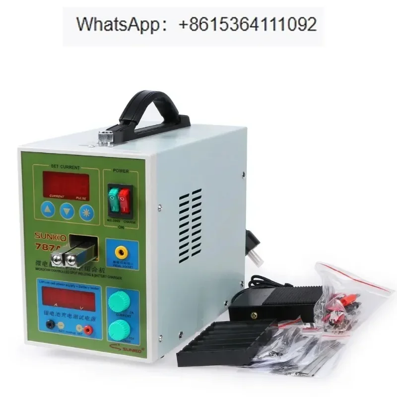 787A+ Spot Welder 18650 lithium battery test and charging 2in1 double pulse precision spot welding machine LED lighting
787A+ Spot Welder 18650 lithium battery test and charging 2in1 double pulse precision spot welding machine LED lighting