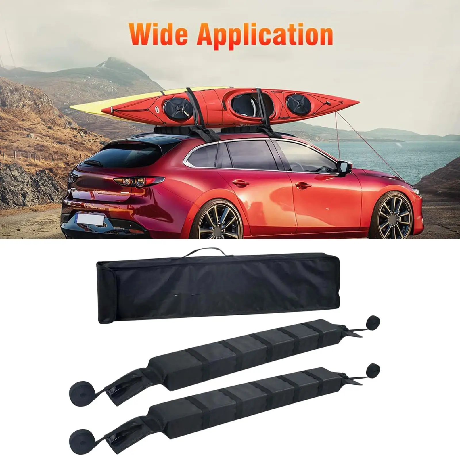Roof Rack Pads High Performance Black Surfboards Car Rack for Canoe Car
Roof Rack Pads High Performance Black Surfboards Car Rack for Canoe Car