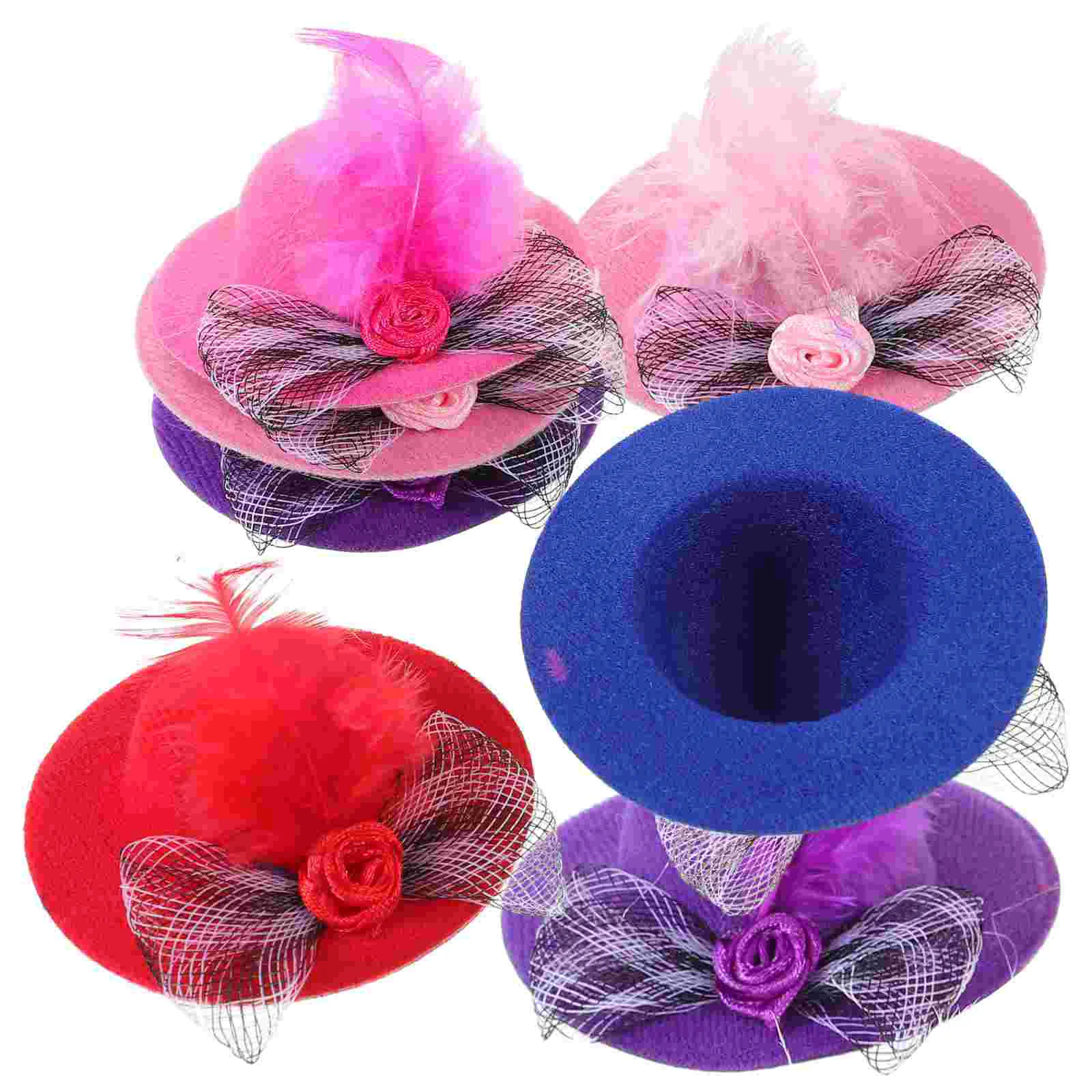 6 Pcs Decorative Mini Top Hat Fashionable Accessories Tiny for Crafts Miniature Tiny Hats Women's Small Hats Tea
6 Pcs Decorative Mini Top Hat Fashionable Accessories Tiny for Crafts Miniature Tiny Hats Women's Small Hats Tea
