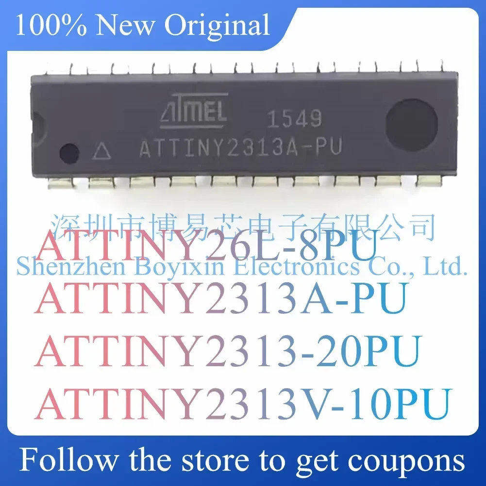 NEW ATTINY26L-8PU ATTINY2313A-PU ATTINY2313-20PU ATTINY2313V-10PU Original genuine
NEW ATTINY26L-8PU ATTINY2313A-PU ATTINY2313-20PU ATTINY2313V-10PU Original genuine