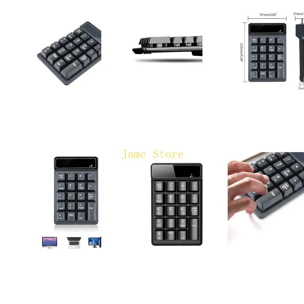 LX0B 19 Keys Mechanical Feel Wireless Numeric Keypad Keyboard Mini Number Keycaps
LX0B 19 Keys Mechanical Feel Wireless Numeric Keypad Keyboard Mini Number Keycaps