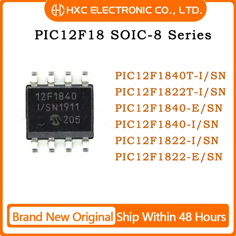 10PCS PIC12F1840TISN PIC12F1822TISN PIC12F1840ESN PIC12F1840ISN PIC12F1822ISN PIC12F1822ESN
10PCS PIC12F1840TISN PIC12F1822TISN PIC12F1840ESN PIC12F1840ISN PIC12F1822ISN PIC12F1822ESN