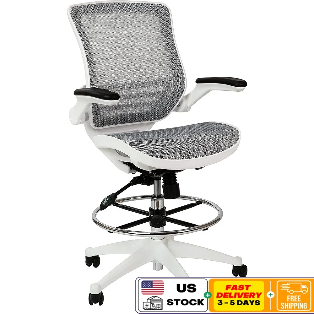 Ergonomic Mid-Back Swivel Office Chair Adjustable Foot Ring Lumbar Support Mesh Seat Comfortable Armrests Easy Assembly
Ergonomic Mid-Back Swivel Office Chair Adjustable Foot Ring Lumbar Support Mesh Seat Comfortable Armrests Easy Assembly
