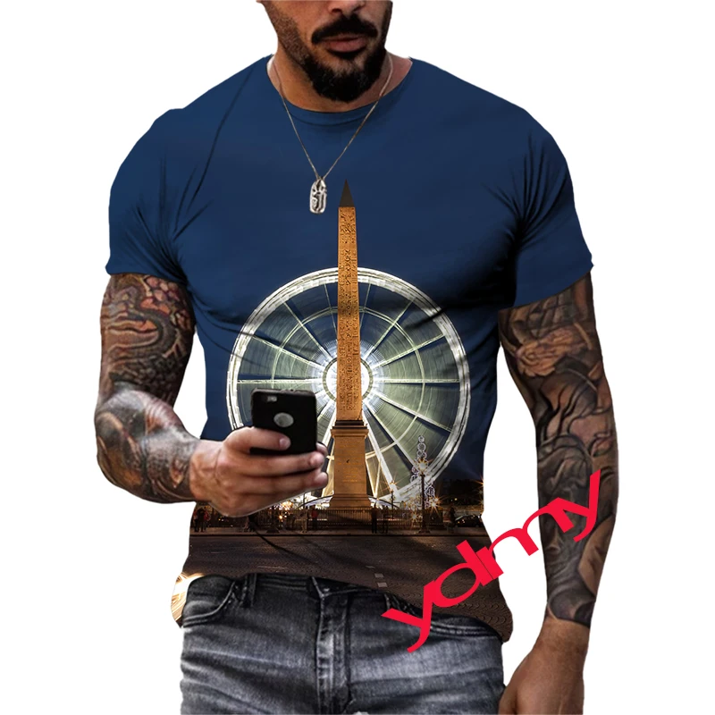 Summer Leisure Ecclesia Pattern Men's T-shirt Hip Hop 3D Print Personality Funny Tees Round Neck Short Sleeve Tops
Summer Leisure Ecclesia Pattern Men's T-shirt Hip Hop 3D Print Personality Funny Tees Round Neck Short Sleeve Tops