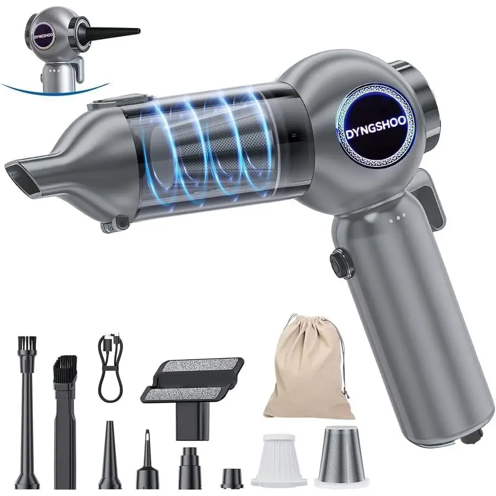 Ultra-Strong 25000Pa Suction, Lightweight Mini Portable Vacuum Cleaner with Window Breaker and Seatbelt Cutter for Car, Office,
Ultra-Strong 25000Pa Suction, Lightweight Mini Portable Vacuum Cleaner with Window Breaker and Seatbelt Cutter for Car, Office,