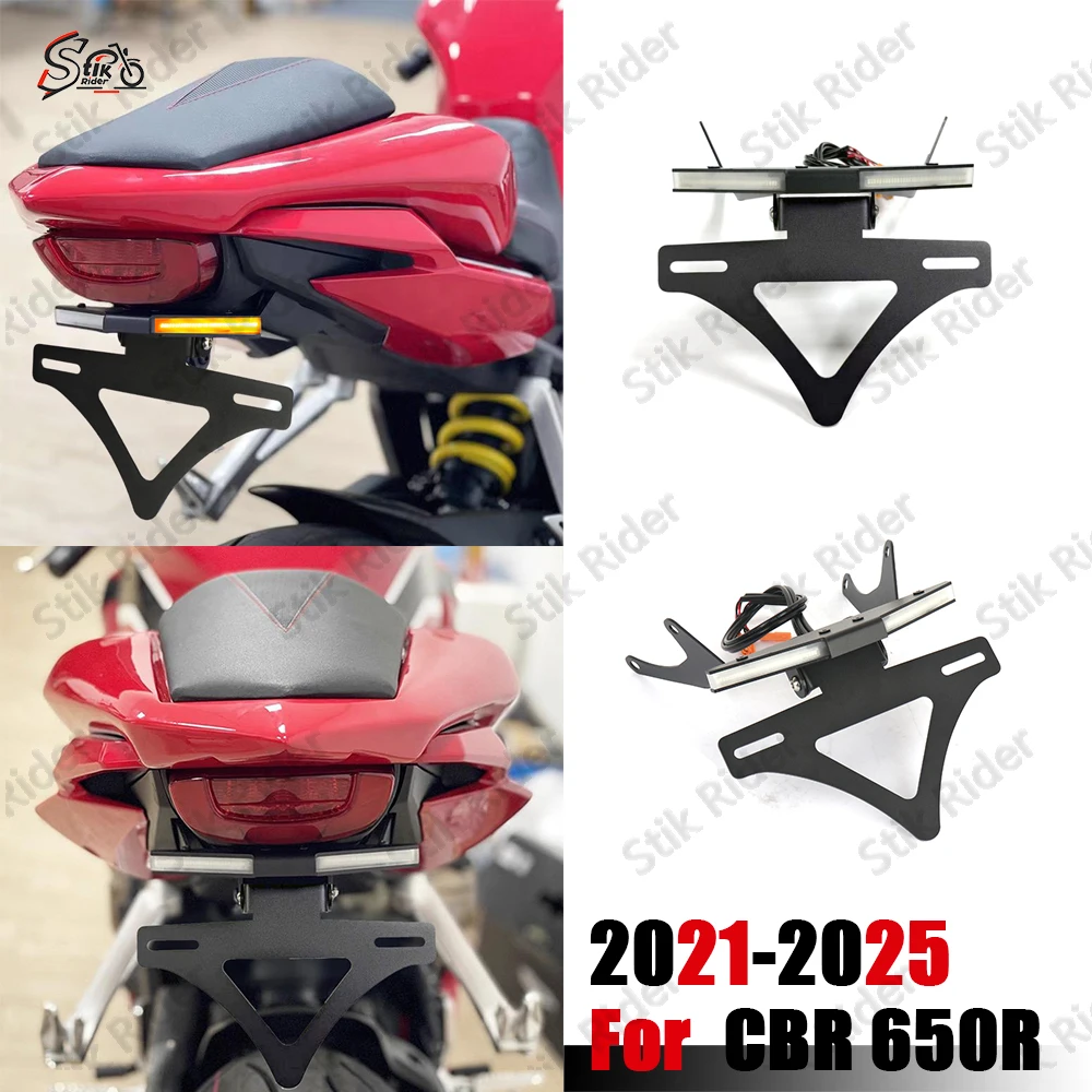 New license plate holder turn signal integrated license plate holder short tail For Honda CBR 650R CB650 R 2021-2025
New license plate holder turn signal integrated license plate holder short tail For Honda CBR 650R CB650 R 2021-2025