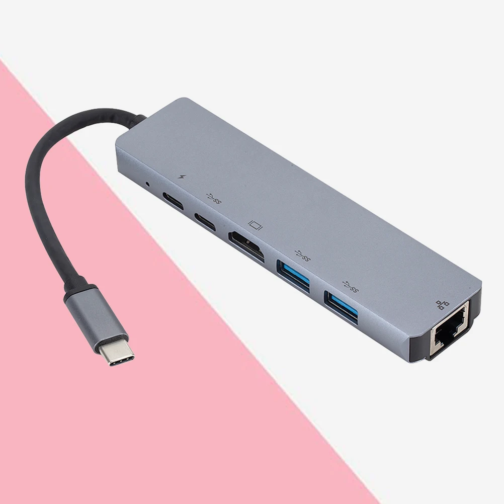 6-дюймовый док-концентратор типа C для адаптера USB 3.1 PD, зарядный конвертер
6-дюймовый док-концентратор типа C для адаптера USB 3.1 PD, зарядный конвертер