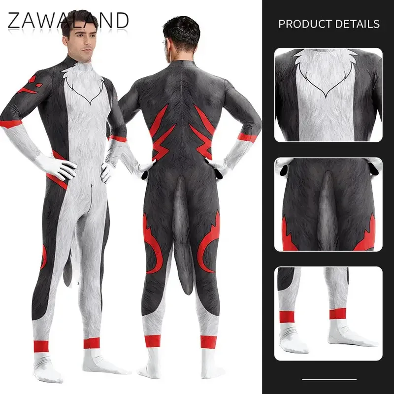 Zawaland Adult Fancy Petsuit Wolf Printed Cosplay Costume Carnival Animal Bodysuit Purim Disguise Zentai Festival Party Catsuit
Zawaland Adult Fancy Petsuit Wolf Printed Cosplay Costume Carnival Animal Bodysuit Purim Disguise Zentai Festival Party Catsuit