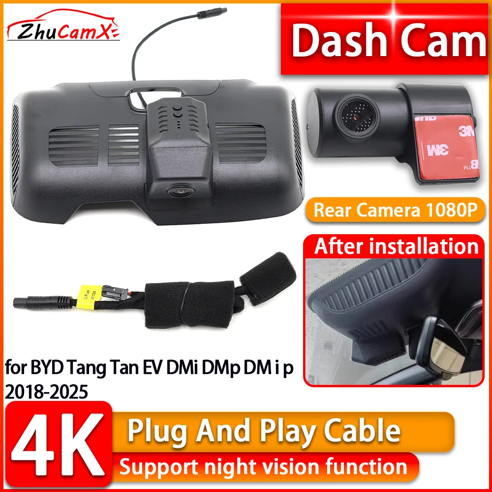 Wiifi 4K Dash Cam for BYD Tang Tan EV DMi DMp DM i p 2018-2025 DVR Front Rear Camera Plug and Play Video Recorder Night Vision
Wiifi 4K Dash Cam for BYD Tang Tan EV DMi DMp DM i p 2018-2025 DVR Front Rear Camera Plug and Play Video Recorder Night Vision