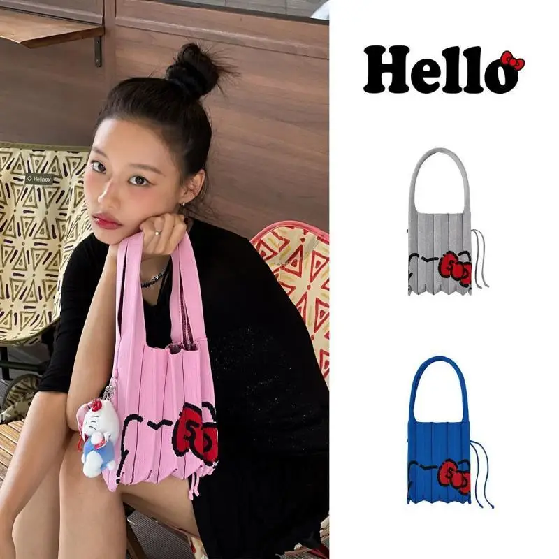 Sanrio Korea Co-Branded Model Kitty Wrinkled Bag Cute Fashion Blogger Same Model Pleated Knitting Handbag Shoulder Bag Underarm
Sanrio Korea Co-Branded Model Kitty Wrinkled Bag Cute Fashion Blogger Same Model Pleated Knitting Handbag Shoulder Bag Underarm