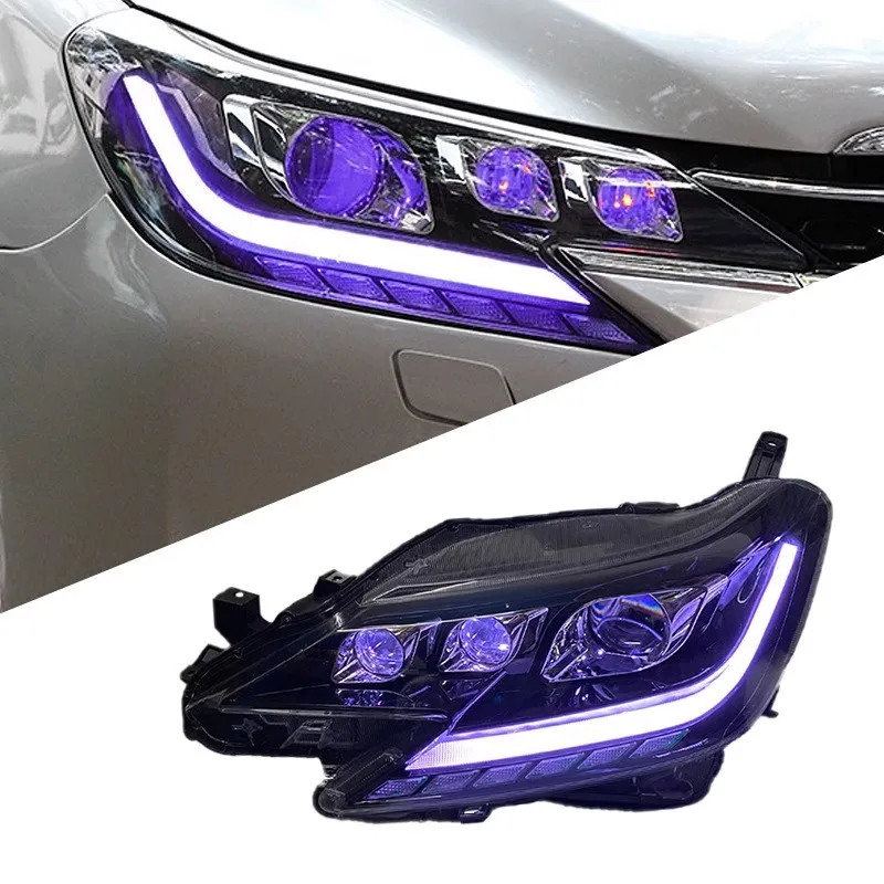 Фара в сборе для Toyota Reiz 13-18, модифицированная передняя лампа Devil Eye RGB, динамический сигнал штока, автомобильные аксессуары
Фара в сборе для Toyota Reiz 13-18, модифицированная передняя лампа Devil Eye RGB, динамический сигнал штока, автомобильные аксессуары