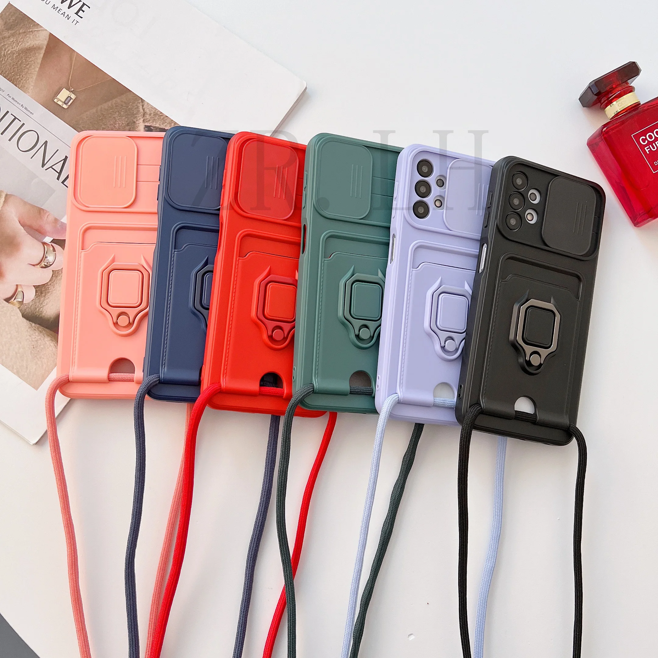 Crossbody Necklace Cord Lanyard Wallet Card Case For Samsung Galaxy S24 S23 A55 A52 A14 A54 A53 A15 Ring Holder Stand Soft Cover
Crossbody Necklace Cord Lanyard Wallet Card Case For Samsung Galaxy S24 S23 A55 A52 A14 A54 A53 A15 Ring Holder Stand Soft Cover