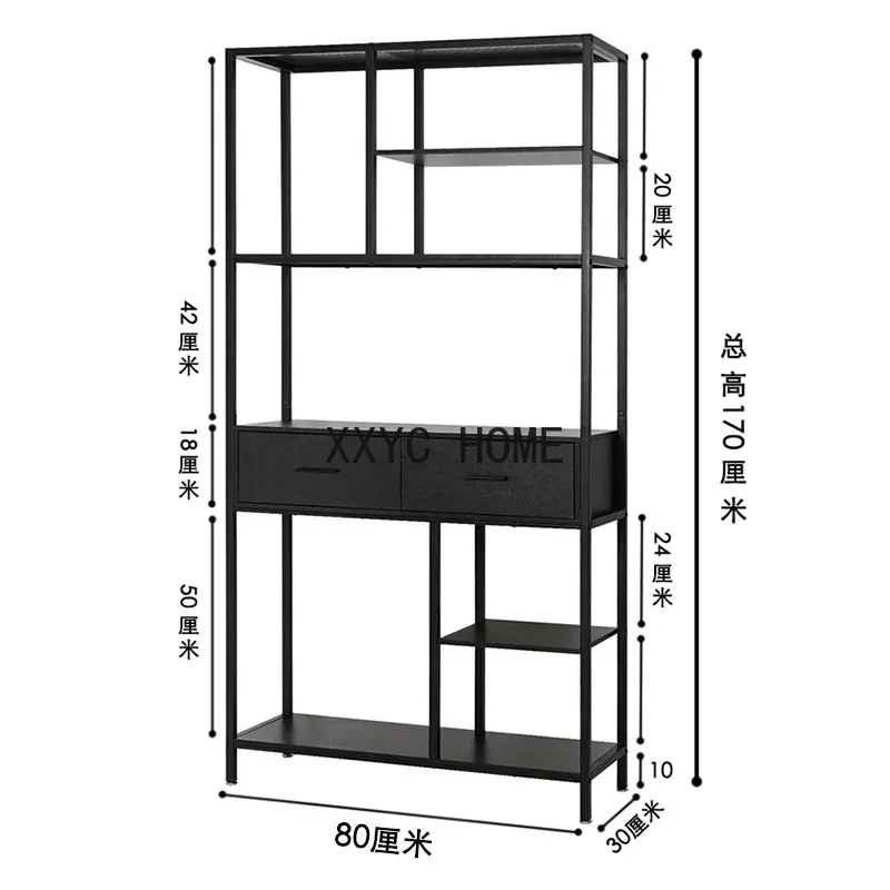 Simple wrought iron solid wood shelf multi-layer floor shelf living room cabinet display shelf display
Simple wrought iron solid wood shelf multi-layer floor shelf living room cabinet display shelf display