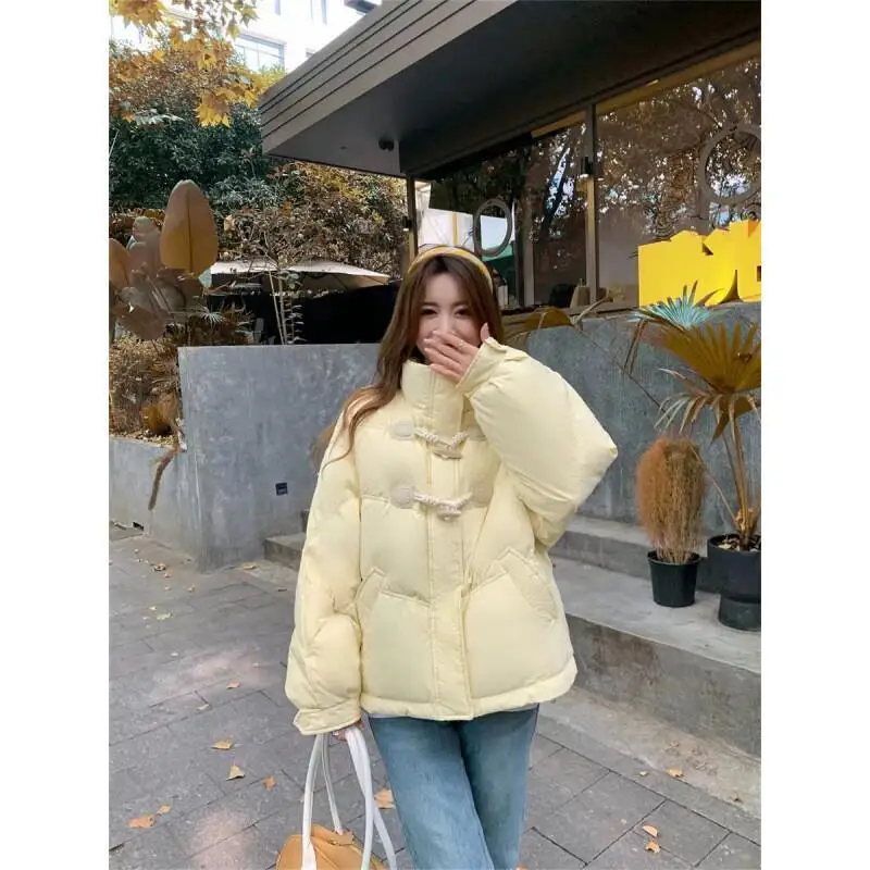 Women's Padded Jacket Outdoor Daily Wear Winter Korean Style Short Corduroy Button Cotton Coat Cream Yellow Stand Collar Thick
Women's Padded Jacket Outdoor Daily Wear Winter Korean Style Short Corduroy Button Cotton Coat Cream Yellow Stand Collar Thick