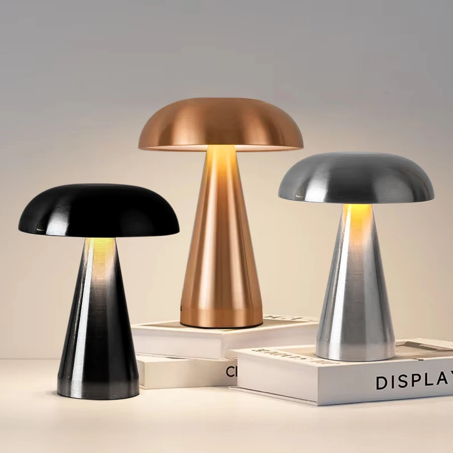 Retro LED Night Ligh Mushroom Touch Sensor Desk Lamp 3 Color Dimming Desktop Night Light Rechargeable Reading Lamp Desktop Decor
Retro LED Night Ligh Mushroom Touch Sensor Desk Lamp 3 Color Dimming Desktop Night Light Rechargeable Reading Lamp Desktop Decor