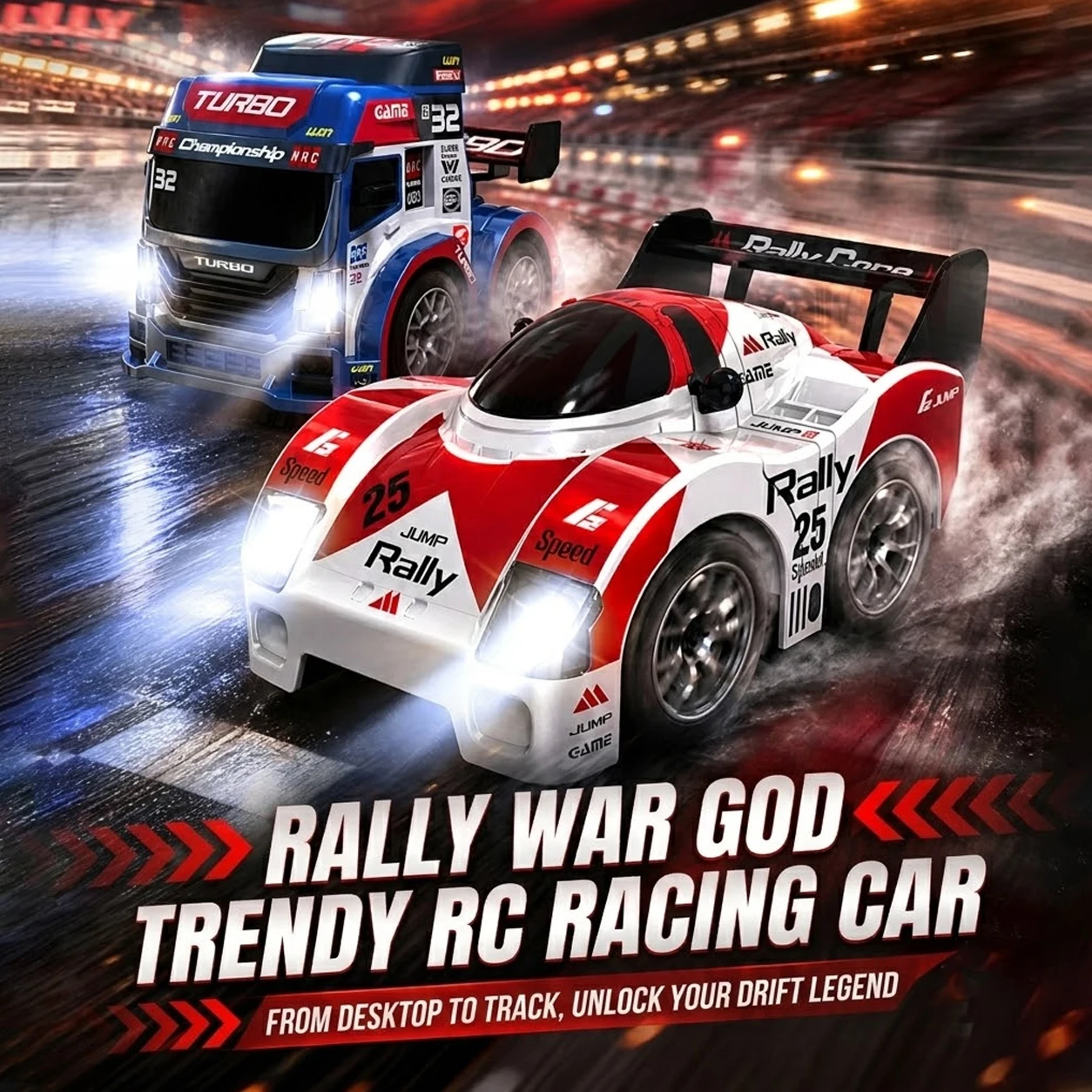 2.4G 4WD RC Drift Car High Speed Rally Racing Car with LED Light Remote Control Toy Cars Exquisite Gift Box for Boys Kids
2.4G 4WD RC Drift Car High Speed Rally Racing Car with LED Light Remote Control Toy Cars Exquisite Gift Box for Boys Kids