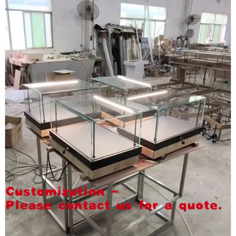 custom.Customized High-End Watch Jewelry Shop Showcase Golden Glass Display Cabinet with LED Lighting Counter Display
custom.Customized High-End Watch Jewelry Shop Showcase Golden Glass Display Cabinet with LED Lighting Counter Display
