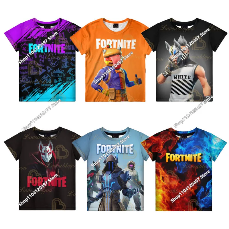 Fortnites 3D Printed Short Sleeve T-Shirt Game Cartoon Print Battle Royale Adult Kid Clothes Kids T-shirt Harajuku Tshirt
Fortnites 3D Printed Short Sleeve T-Shirt Game Cartoon Print Battle Royale Adult Kid Clothes Kids T-shirt Harajuku Tshirt