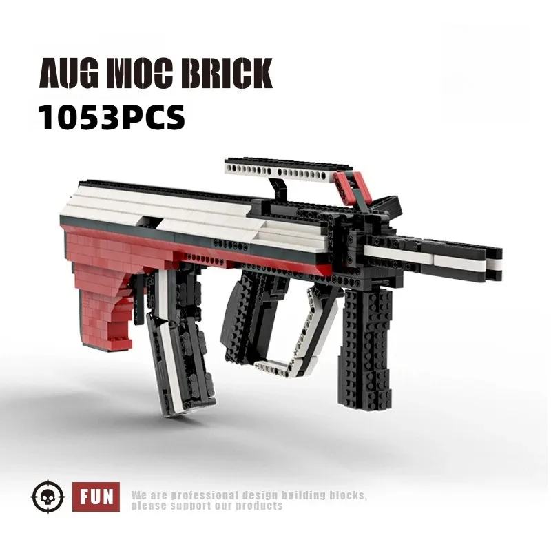 Технический конструктор AUG-пулемет из 1053 деталей, стреляющий, сборный, игрушка-оружие, подарок для мальчиков
Технический конструктор AUG-пулемет из 1053 деталей, стреляющий, сборный, игрушка-оружие, подарок для мальчиков