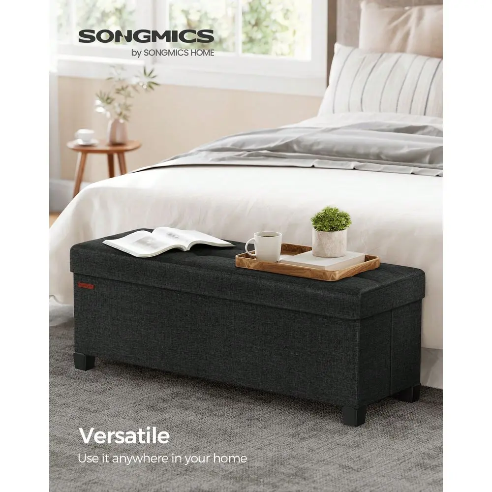 Storage Ottoman Bench Foldable Foot Rest With Legs 15 X 43 X 15.7 Inches End Of Bed Bench Storage Chest Load Up To 660 Lb
Storage Ottoman Bench Foldable Foot Rest With Legs 15 X 43 X 15.7 Inches End Of Bed Bench Storage Chest Load Up To 660 Lb
