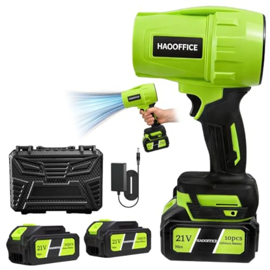 Cordless Leaf Blower for Lawn Care Dust Snow Car Cleaning Electric 21V 2×13000mAh Battery 990000 RPM 1000g Wind Pressure Handhe
Cordless Leaf Blower for Lawn Care Dust Snow Car Cleaning Electric 21V 2×13000mAh Battery 990000 RPM 1000g Wind Pressure Handhe