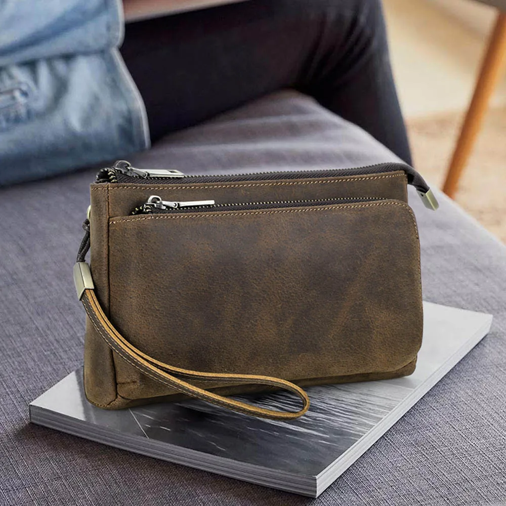 MITAO FACTORY NEW Layer Leather Men Clutch Bag Design Handbag Long Wallet Male Purse Travel Charge Storage Bag Cable Organizer
MITAO FACTORY NEW Layer Leather Men Clutch Bag Design Handbag Long Wallet Male Purse Travel Charge Storage Bag Cable Organizer