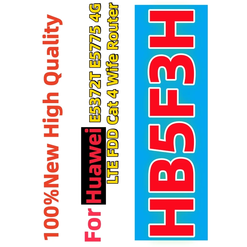 100%New High quality lithium HB5F3H 3560mAh For Huawei E5372T E5775 4G LTE FDD Cat 4 Wife Router Replace external battery+Tools
100%New High quality lithium HB5F3H 3560mAh For Huawei E5372T E5775 4G LTE FDD Cat 4 Wife Router Replace external battery+Tools