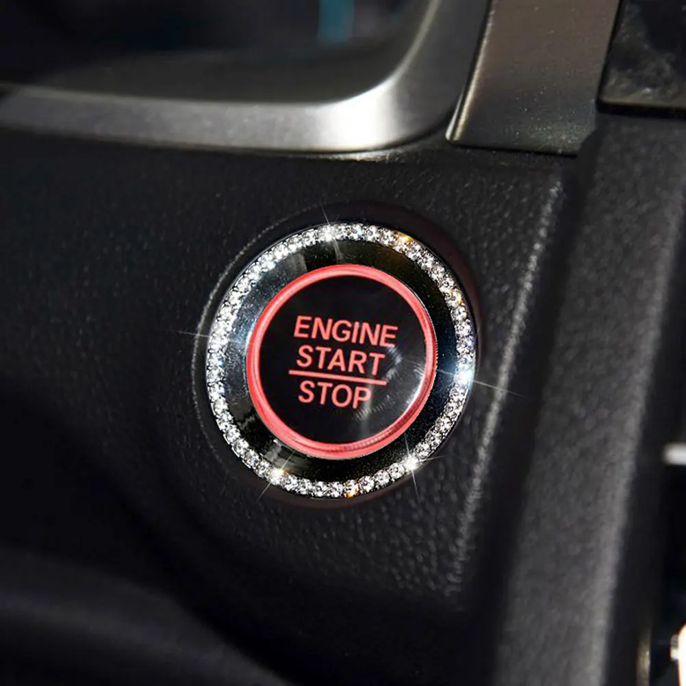 Rhinestone Engine Start Stop Button Cover Car Accessories Decor Ring Push Bling Interior Self Adhesive Compatible Switch Relay
Rhinestone Engine Start Stop Button Cover Car Accessories Decor Ring Push Bling Interior Self Adhesive Compatible Switch Relay