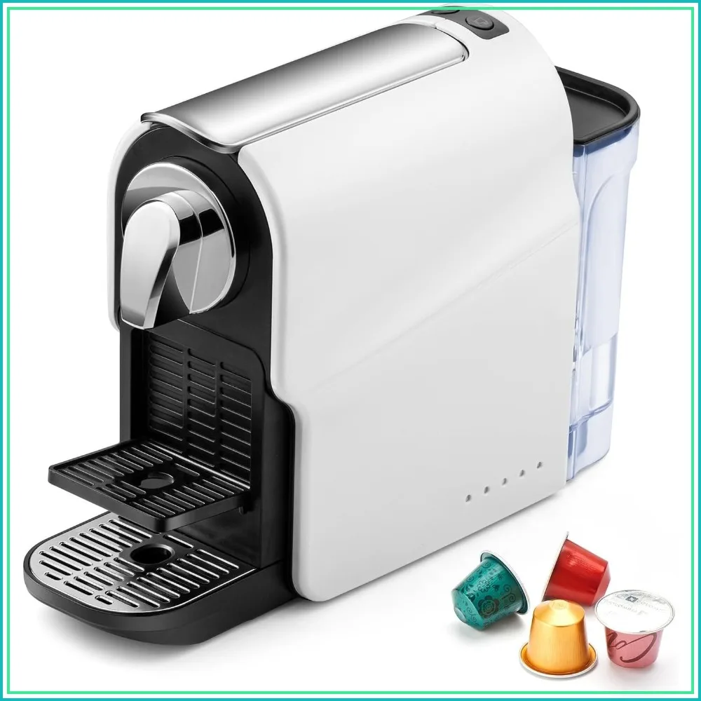 Espresso Pod Machine for Home, Capsule Coffee Maker for NS Original Pods, 20 Bar High Pressure Pump, 22oz Removable Water Tank, Adjustable Cup Tray, 1350W
Espresso Pod Machine for Home, Capsule Coffee Maker for NS Original Pods, 20 Bar High Pressure Pump, 22oz Removable Water Tank, Adjustable Cup Tray, 1350W
