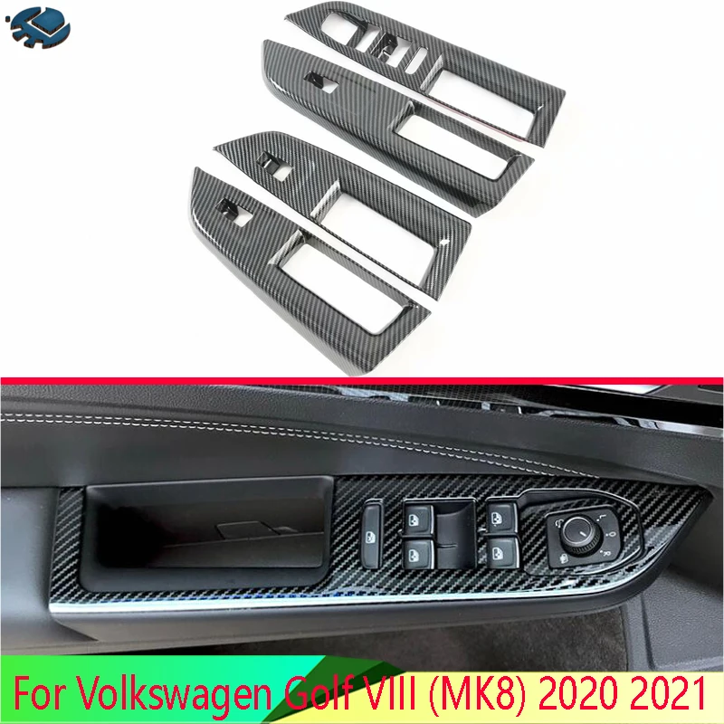 For Volkswagen Golf VIII (MK8) 2020 2021 Carbon Fiber Style Door Window Armrest Cover Switch Panel Trim Molding Garnish
For Volkswagen Golf VIII (MK8) 2020 2021 Carbon Fiber Style Door Window Armrest Cover Switch Panel Trim Molding Garnish