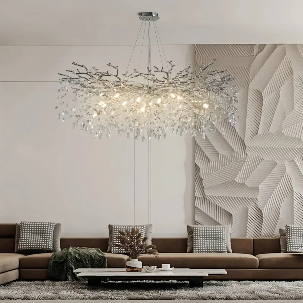 Custom Made Tree Branches Chandelier Luxury Home Decoration Living Room K9 Crystal Lobby Modern Led Crystal Pendent Light Lampe
Custom Made Tree Branches Chandelier Luxury Home Decoration Living Room K9 Crystal Lobby Modern Led Crystal Pendent Light Lampe