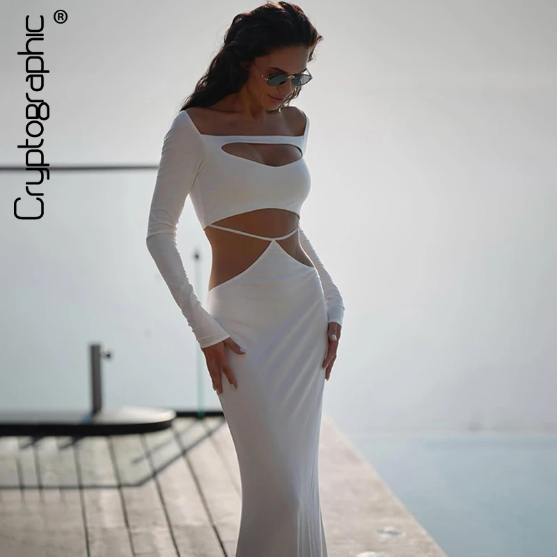 Cryptographic Elegant Off Shoulder Sexy Cut Out Maxi Dress for Women Party Club Outfits Autumn Bandage Long Sleeve Dresses Gown
Cryptographic Elegant Off Shoulder Sexy Cut Out Maxi Dress for Women Party Club Outfits Autumn Bandage Long Sleeve Dresses Gown