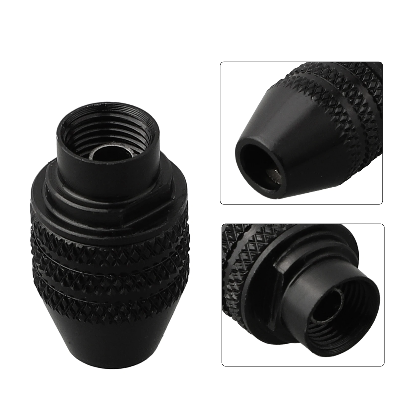 Multi Drill Chuck Keyless Quick Change Three-Jaw Drill Chuck M7 M8x0.75 Power Tool Parts And Accessories Replacement Black
Multi Drill Chuck Keyless Quick Change Three-Jaw Drill Chuck M7 M8x0.75 Power Tool Parts And Accessories Replacement Black