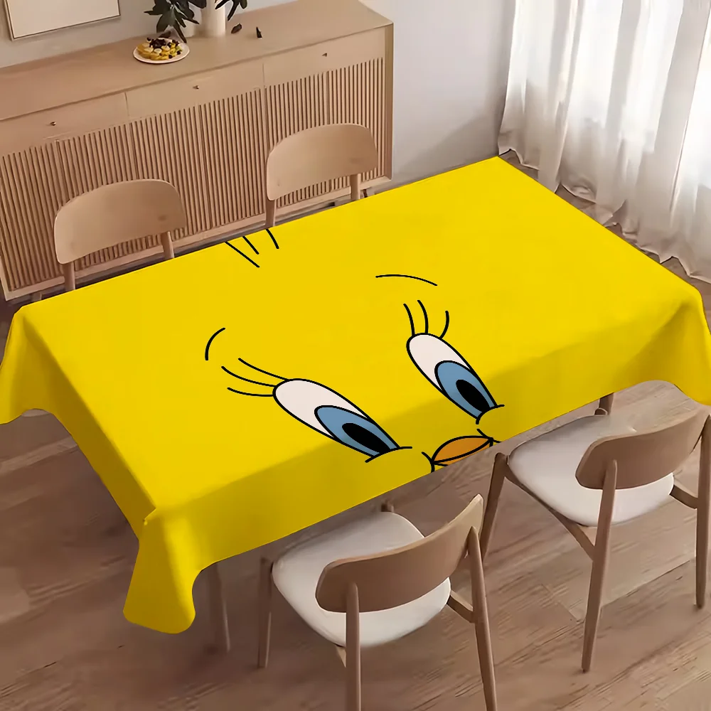 Мультяшная птица, милая T-Tweety, желтая скатерть Z, скатерти, устойчивые к пятнам, декоративные, моющиеся, вечерние, обеденный стол
Мультяшная птица, милая T-Tweety, желтая скатерть Z, скатерти, устойчивые к пятнам, декоративные, моющиеся, вечерние, обеденный стол
