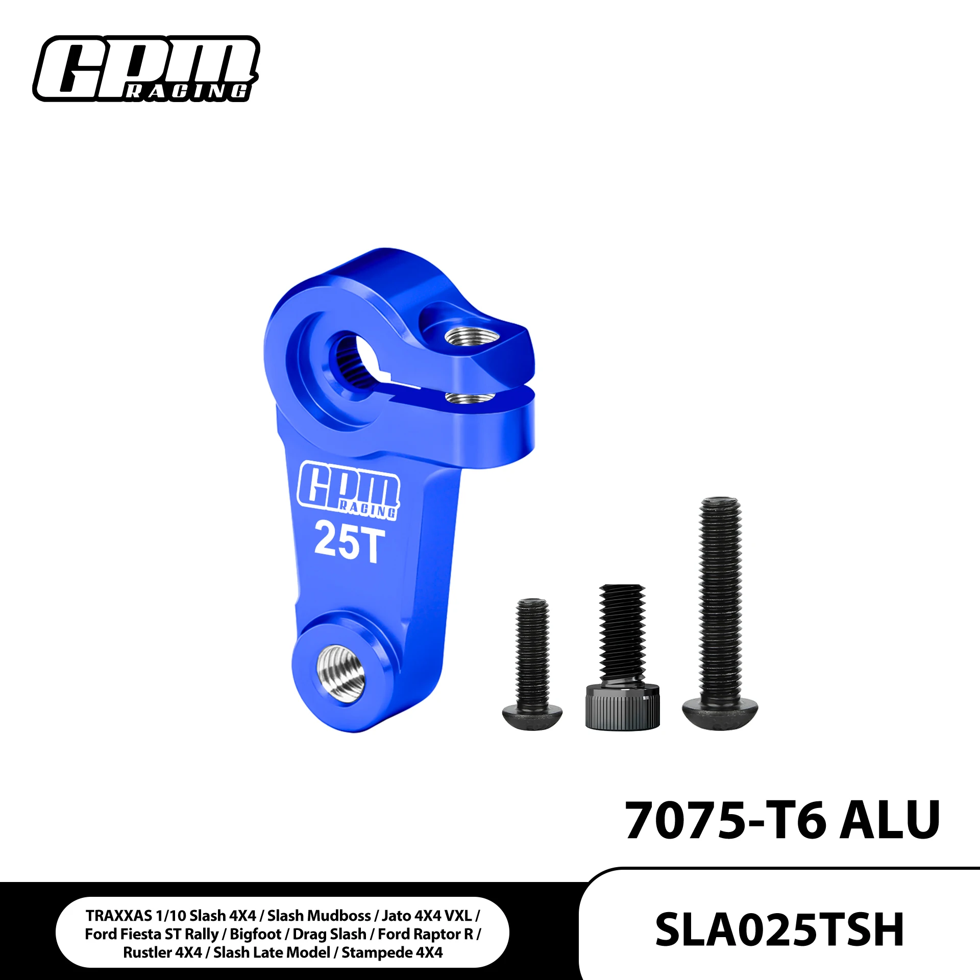 GPM 7075 Alloy Servo Horn 25T 68086-21 TRAXXAS 1/10 Slash 4X4 LOW-CG Slash VXL 2WD Ford
GPM 7075 Alloy Servo Horn 25T 68086-21 TRAXXAS 1/10 Slash 4X4 LOW-CG Slash VXL 2WD Ford