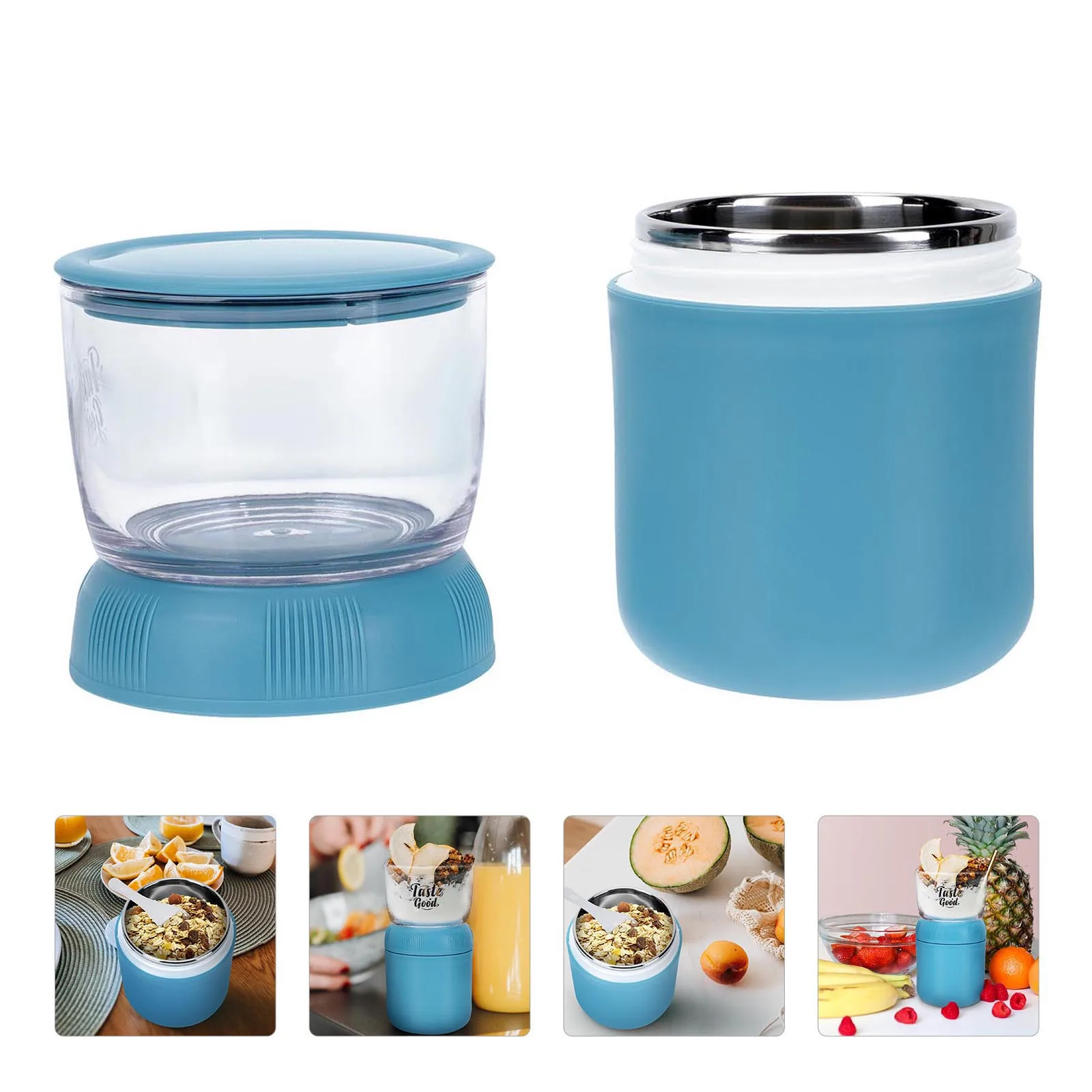1Pcs Stainless Steel Breakfast Cereal Cup Blue Double Layer Insulated Soup Container Portable Hot Food Jar for Office Travel
1Pcs Stainless Steel Breakfast Cereal Cup Blue Double Layer Insulated Soup Container Portable Hot Food Jar for Office Travel