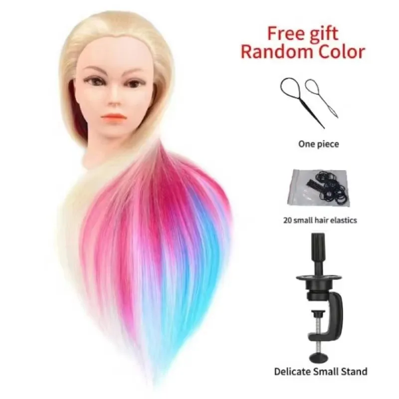 Учебная голова-манекен для укладки волос, косметологическая кукла-голова, модель для парикмахерских тренировок с синтетическими волосами
Учебная голова-манекен для укладки волос, косметологическая кукла-голова, модель для парикмахерских тренировок с синтетическими волосами