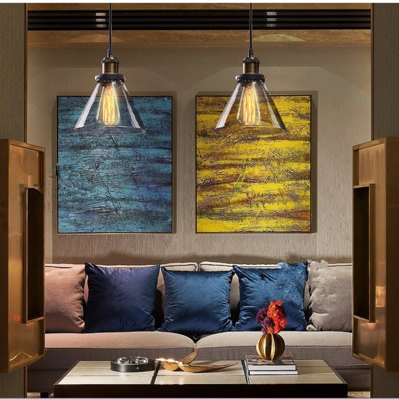 American Glass Pendant Lights Design Creative LED Lamp Bedroom Living Room Restaurant Cafe Bar Light Entrance Kitchen Chandelier
American Glass Pendant Lights Design Creative LED Lamp Bedroom Living Room Restaurant Cafe Bar Light Entrance Kitchen Chandelier