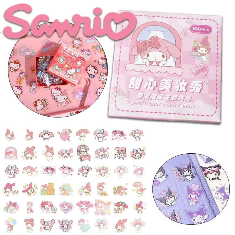 100PCS Sanrio Hello Kitty Stickers Kawaii Anime Sticker Kuromi My Melody Cinnamoroll Pompompurin Kids Toy Handbook Decor Gifts
100PCS Sanrio Hello Kitty Stickers Kawaii Anime Sticker Kuromi My Melody Cinnamoroll Pompompurin Kids Toy Handbook Decor Gifts