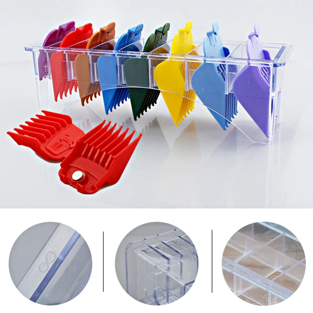 8 Slots Limit Comb Storage Box Plastic Case 10 Slots Limit Comb Organizer Compact Transparent Hair Clipper Storage Box For Salon
8 Slots Limit Comb Storage Box Plastic Case 10 Slots Limit Comb Organizer Compact Transparent Hair Clipper Storage Box For Salon