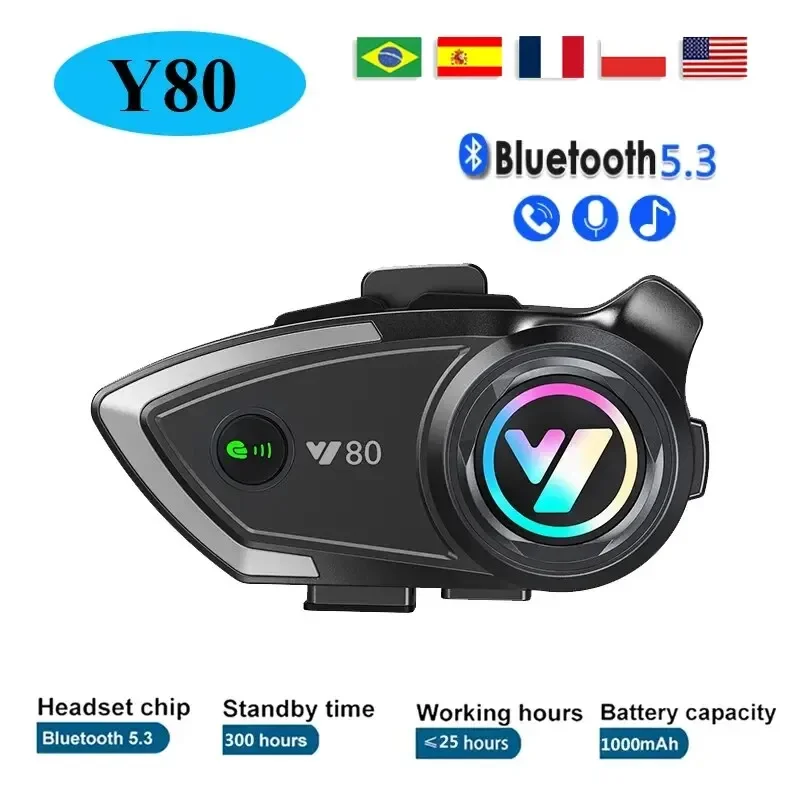 Мотоциклетная Bluetooth-гарнитура V5.3 — беспроводной водонепроницаемый шлем для внутренней связи для гонщиков — музыкальная система GPS-связи громкой связи
Мотоциклетная Bluetooth-гарнитура V5.3 — беспроводной водонепроницаемый шлем для внутренней связи для гонщиков — музыкальная система GPS-связи громкой связи